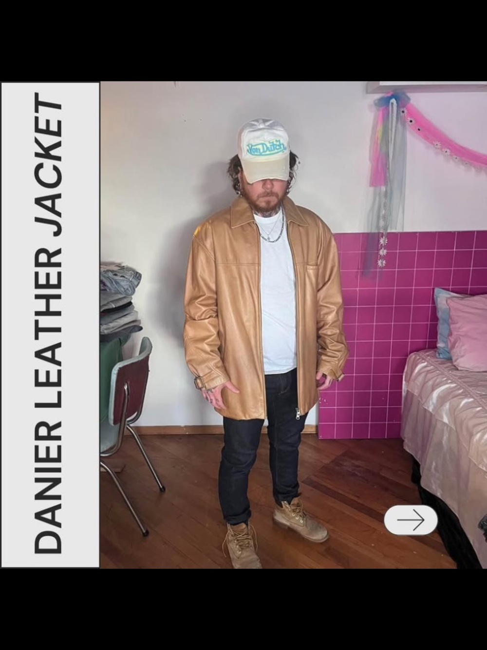 Vintage 1990s Danier Genuine Leather Jacket - Made in Canada